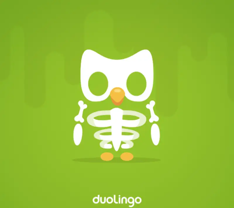 Duolingo meme trơ xương