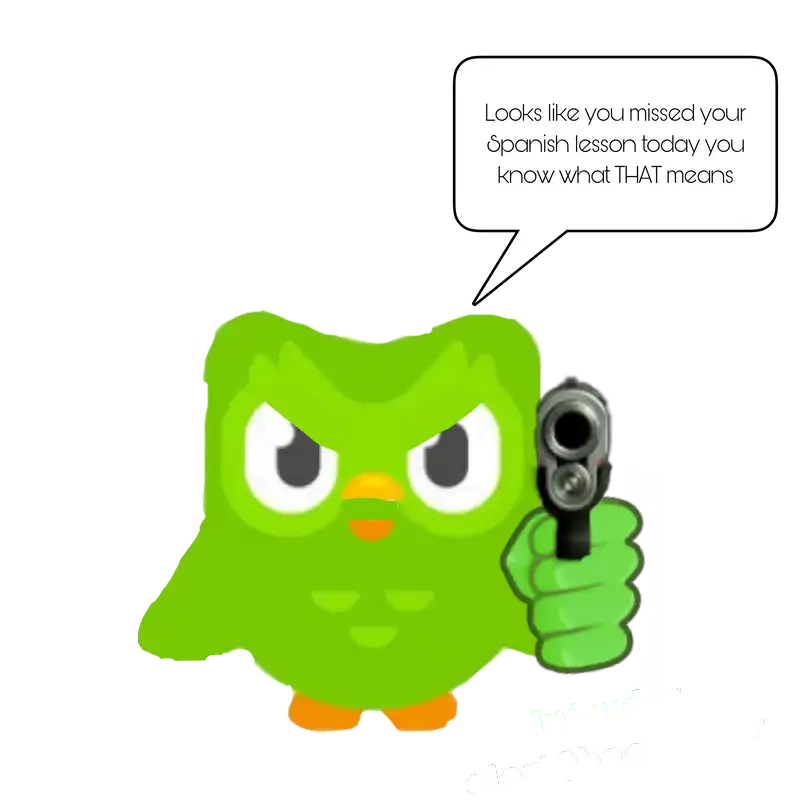 Duolingo meme dọa học bài hài hước 