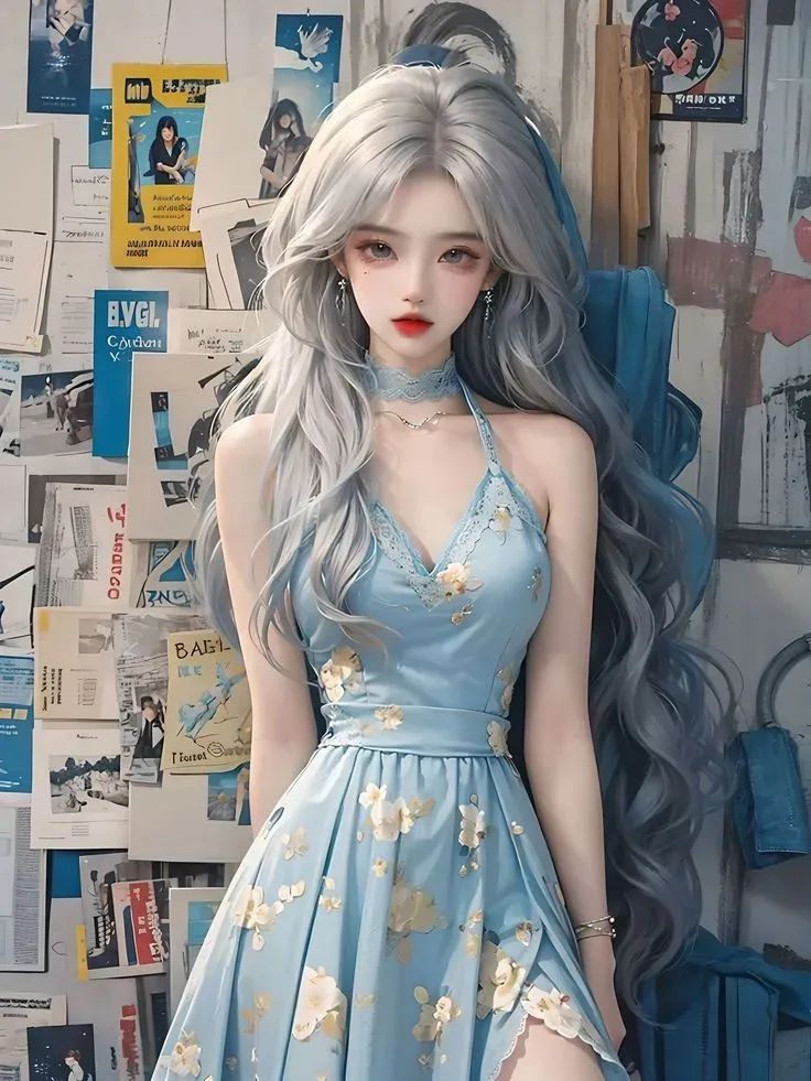 Gái cute anime với nụ cười ngọt ngào Gái cute anime với nụ cười ngọt ngào