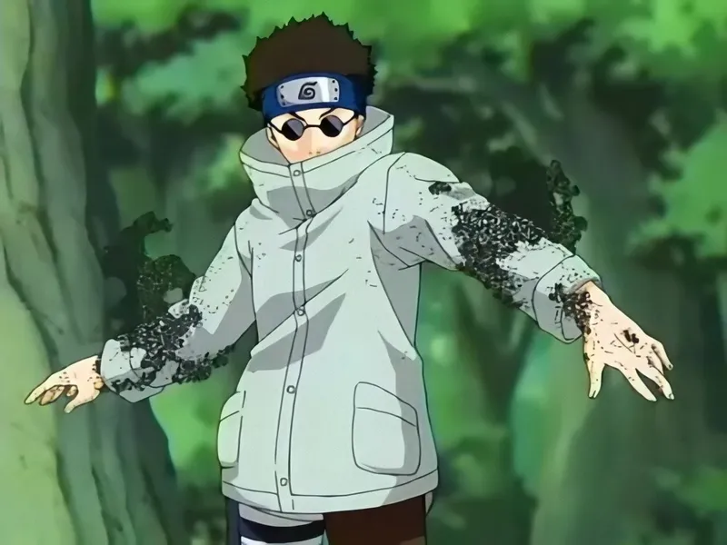 Ảnh Shino Aburame nổi bật qua từng khoảnh khắc chiến đấu