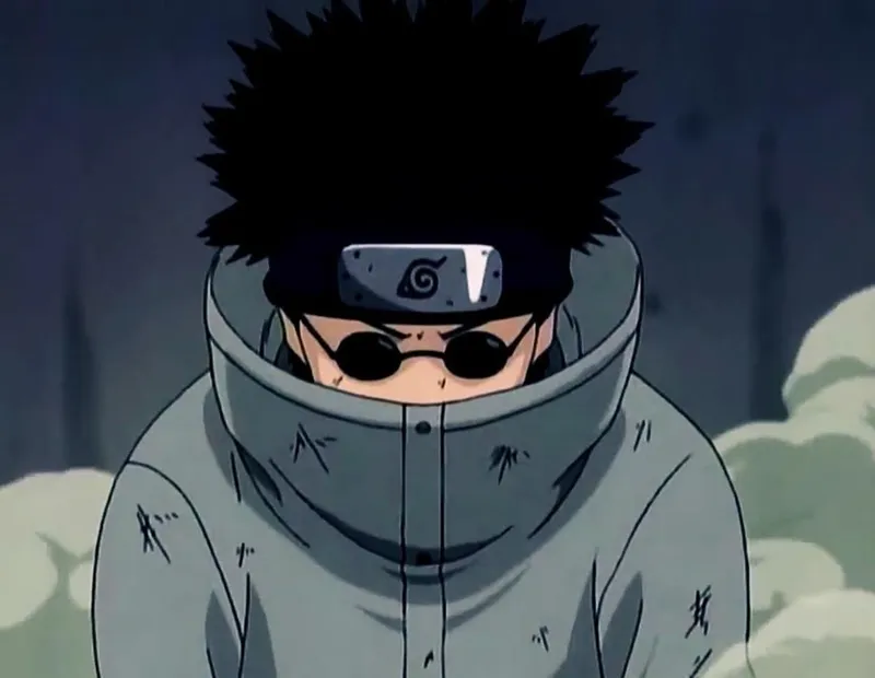 Cùng xem ảnh Shino Aburame nổi bật trong các tập phim kinh điển