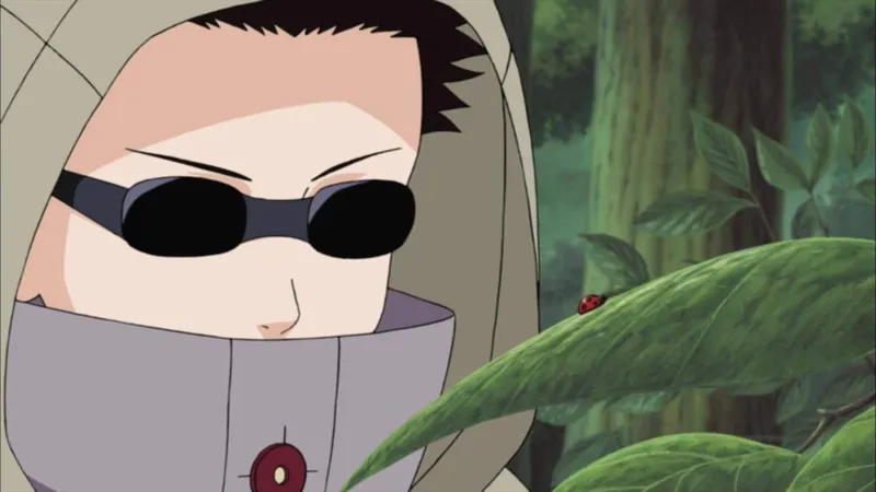 Bộ ảnh Shino Aburame với các tư thế chiến đấu mãnh liệt