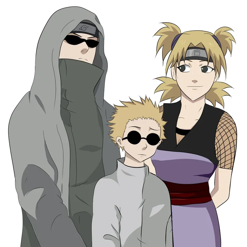 Ảnh Shino Aburame với vẻ ngoài lạnh lùng và mạnh mẽ