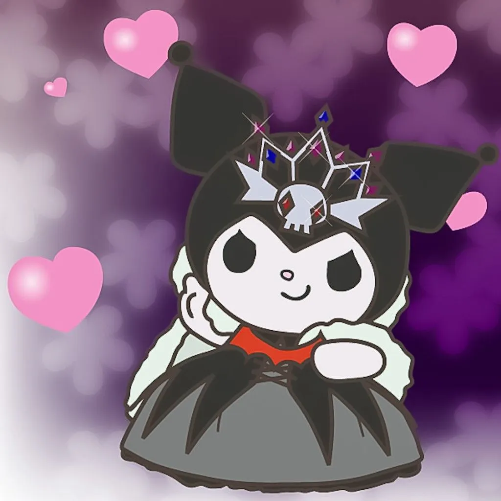 Avatar Kuromi dễ thương, phong cách cá tính đầy nổi bật.