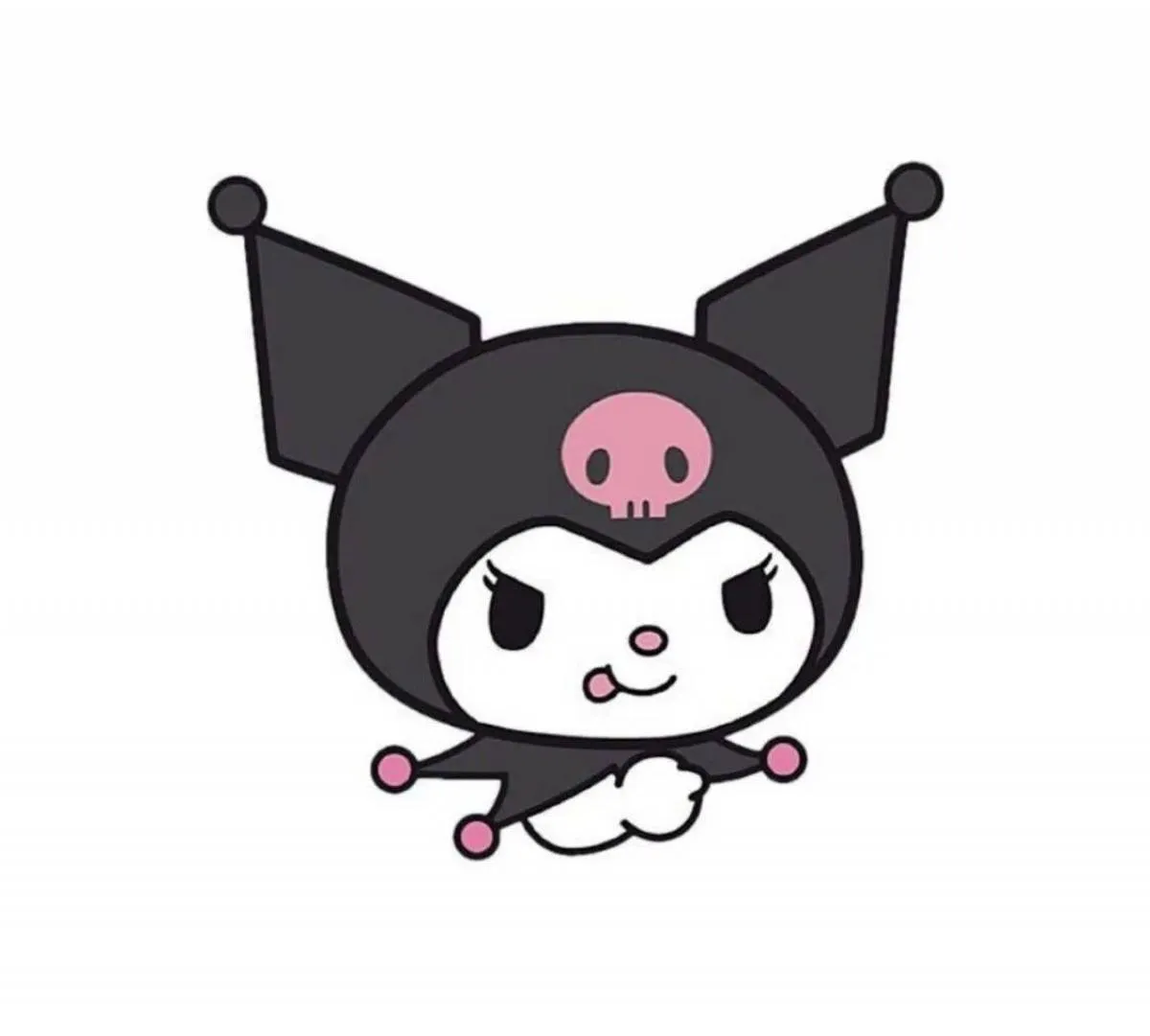 Hình ảnh Kuromi dễ thương, phong cách anime đầy thu hút.