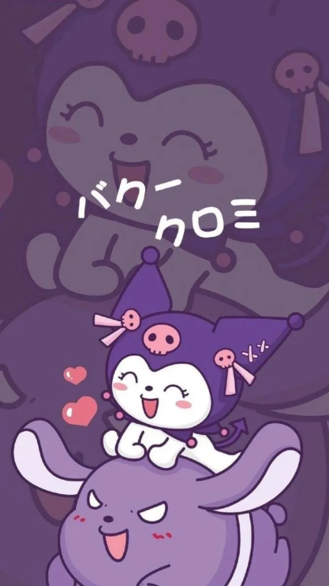 Hình ảnh Kuromi dễ thương, nổi bật với đường nét đặc trưng Sanrio.