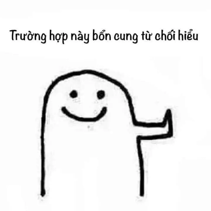 Meme từ chối với biểu cảm đặc biệt