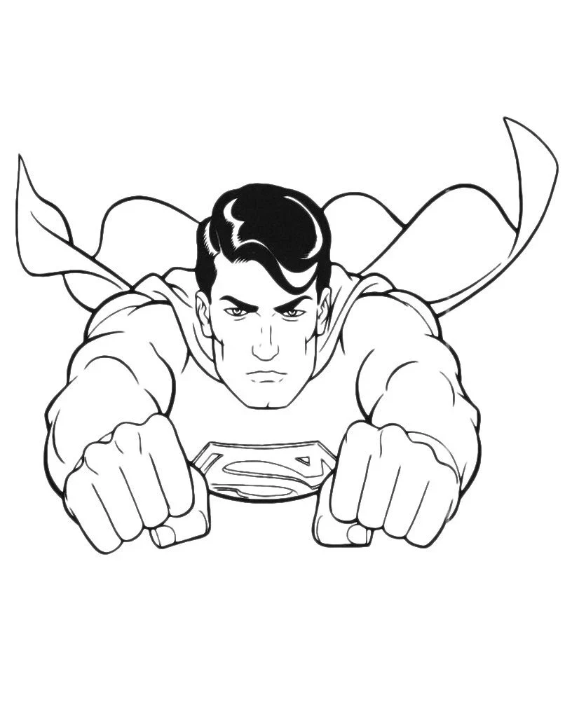Tranh tô màu Superman dành cho bé sáng tạo Tranh tô màu Superman dành cho bé sáng tạo