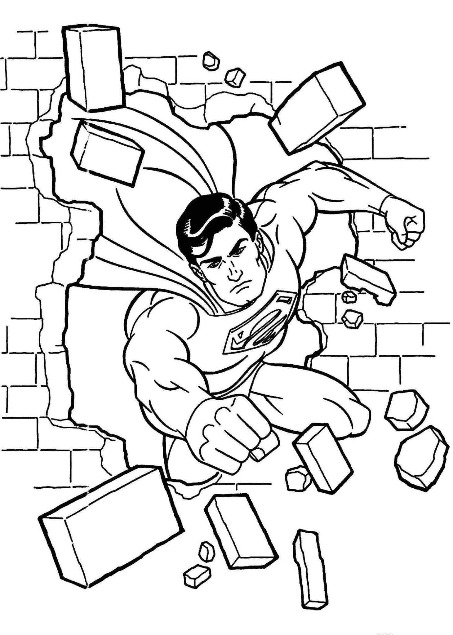 Tranh tô màu Superman tạo cảm giác thư giãn cho bé Tranh tô màu Superman tạo cảm giác thư giãn cho bé
