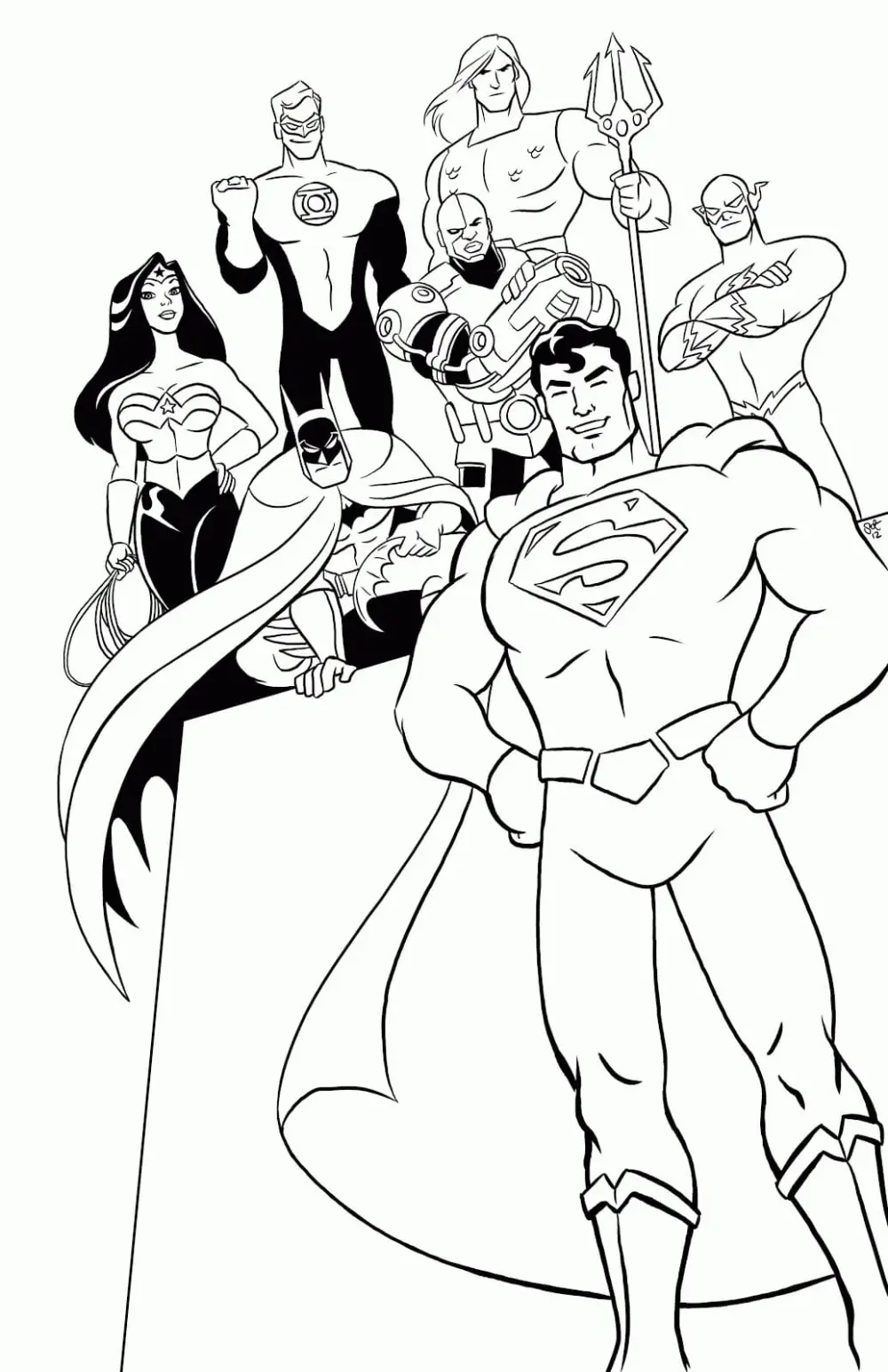 Tranh tô màu Superman mang lại sự thích thú khi tô màu Tranh tô màu Superman mang lại sự thích thú khi tô màu