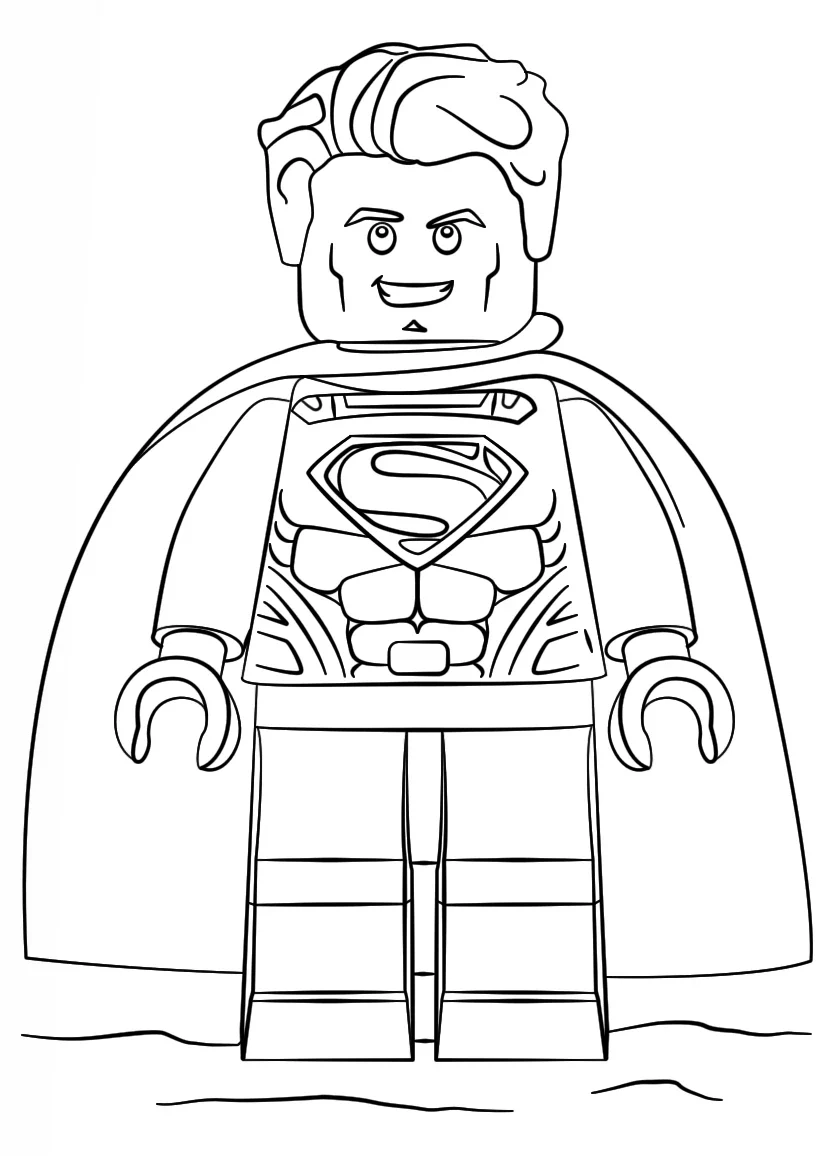 Tranh tô màu Superman thú vị dành cho trẻ nhỏ Tranh tô màu Superman thú vị dành cho trẻ nhỏ