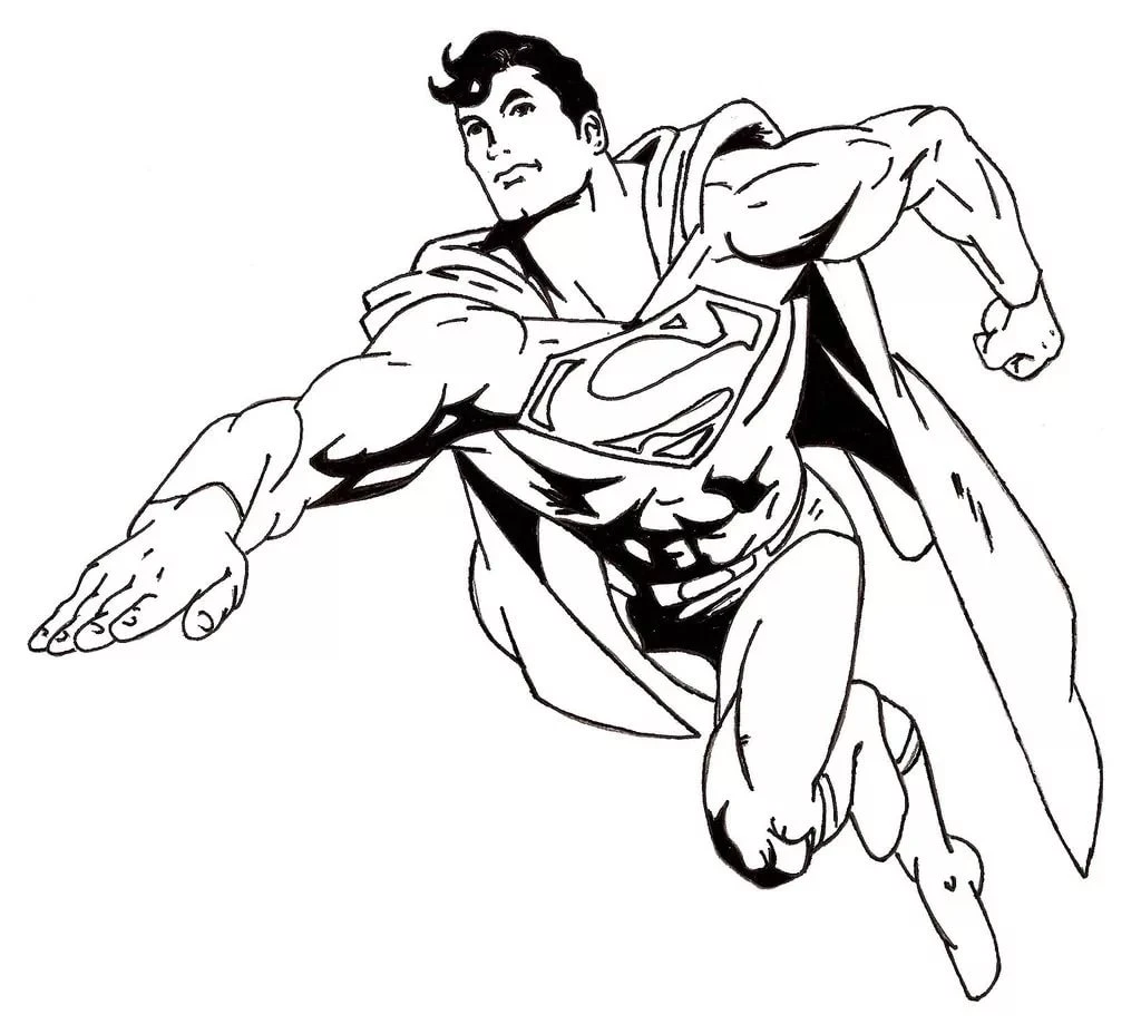 Tranh tô màu Superman giúp trẻ nâng cao kỹ năng tô màu Tranh tô màu Superman giúp trẻ nâng cao kỹ năng tô màu