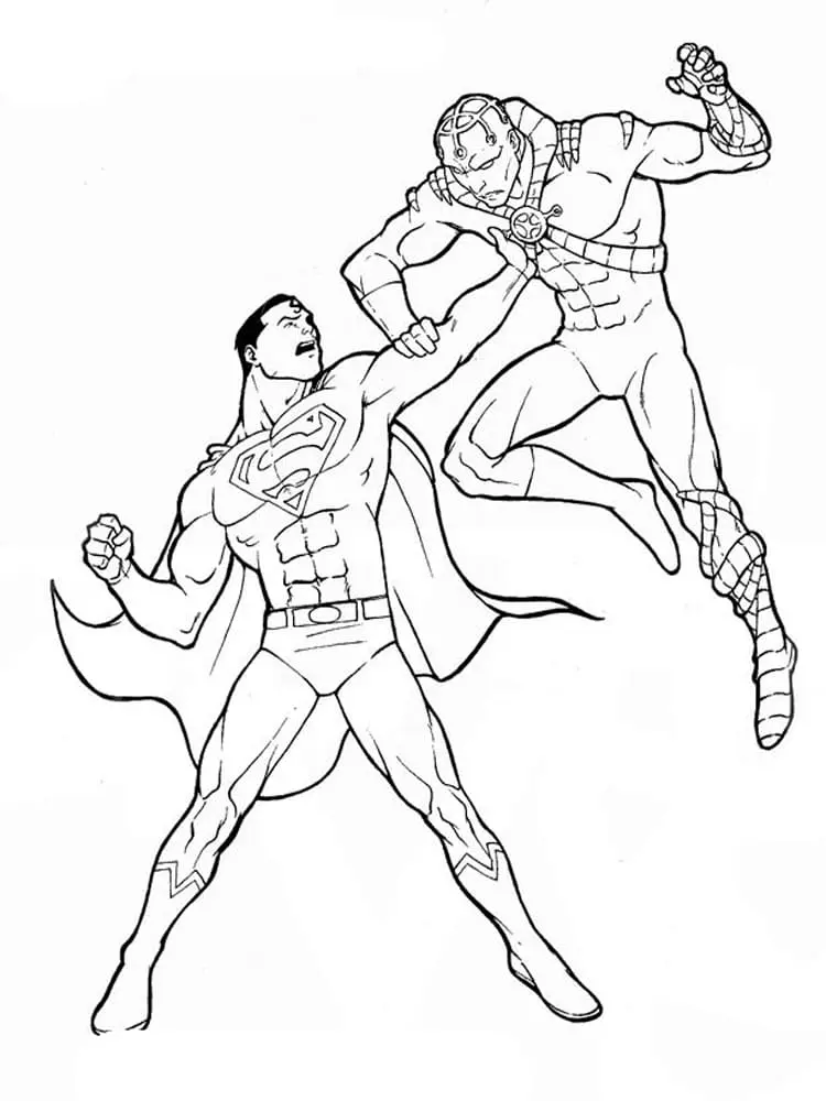 Tranh tô màu Superman giúp trẻ học cách phối hợp màu sắc Tranh tô màu Superman giúp trẻ học cách phối hợp màu sắc