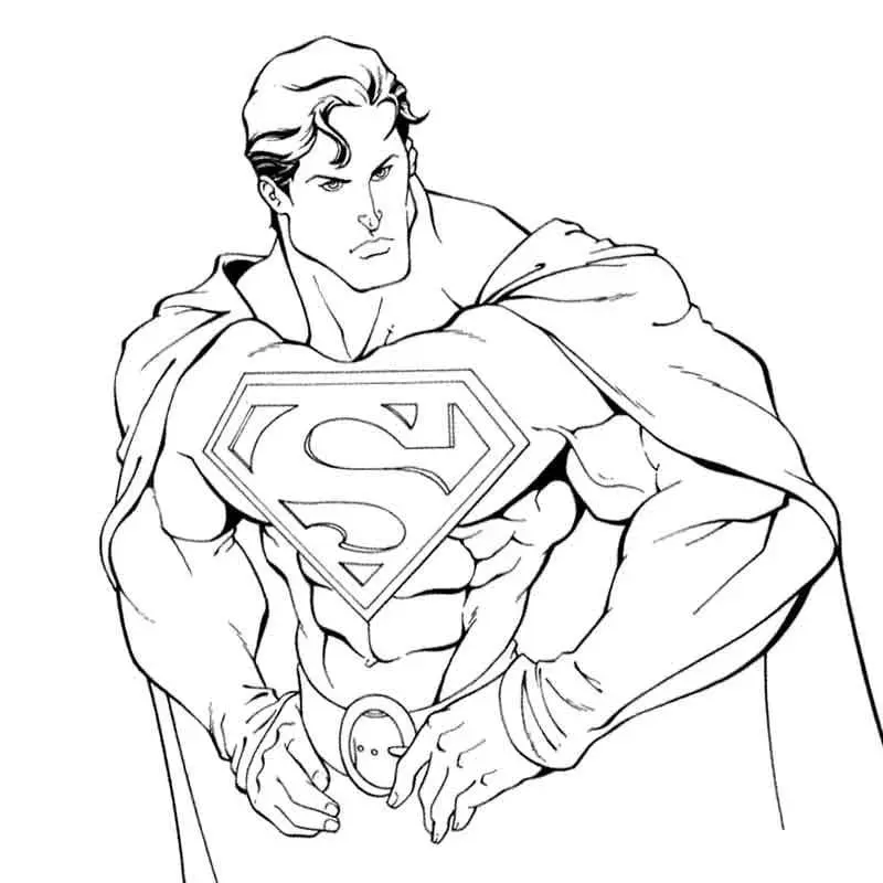 Tranh tô màu Superman giúp trẻ học cách tạo hình cơ bản Tranh tô màu Superman giúp trẻ học cách tạo hình cơ bản