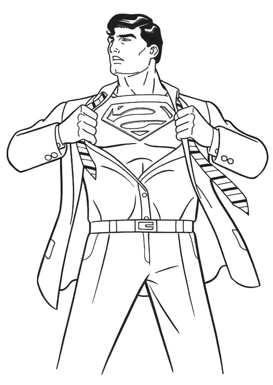 Tranh tô màu Superman khuyến khích trẻ học qua hình ảnh Tranh tô màu Superman khuyến khích trẻ học qua hình ảnh