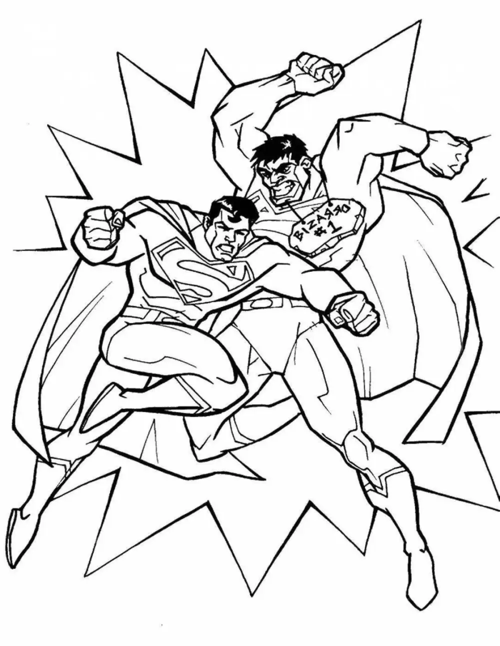 Tranh tô màu Superman in sẵn phù hợp cho bé tập tô Tranh tô màu Superman in sẵn phù hợp cho bé tập tô