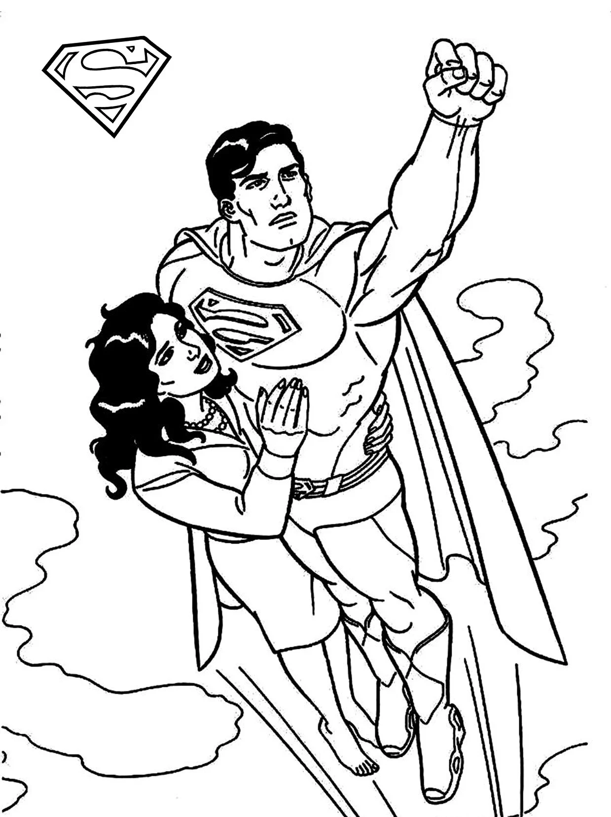 Tranh tô màu Superman là công cụ học tập bổ ích tại nhà Tranh tô màu Superman là công cụ học tập bổ ích tại nhà