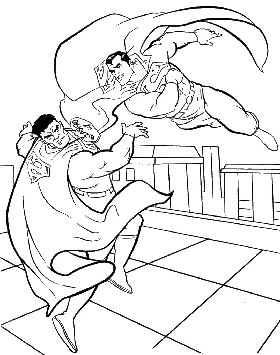 Tranh tô màu Superman giúp bé yêu thích học tập hơn Tranh tô màu Superman giúp bé yêu thích học tập hơn