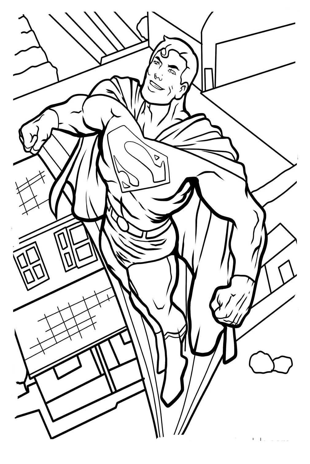 Tranh tô màu Superman tạo không gian vui vẻ cho trẻ Tranh tô màu Superman tạo không gian vui vẻ cho trẻ