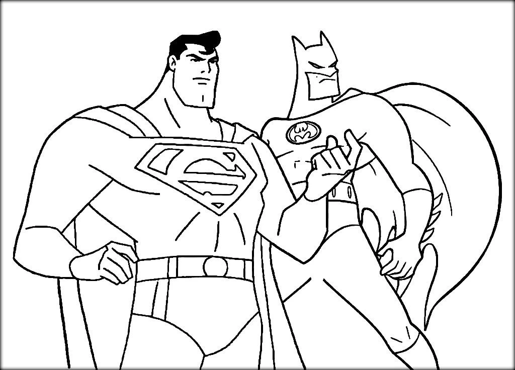 Tranh tô màu Superman giúp bé học cách phối màu Tranh tô màu Superman giúp bé học cách phối màu