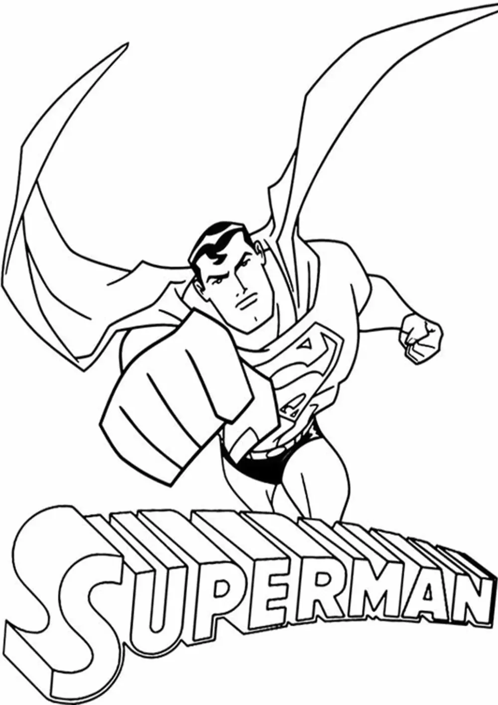 Tranh tô màu Superman là món quà sáng tạo cho trẻ nhỏ Tranh tô màu Superman là món quà sáng tạo cho trẻ nhỏ