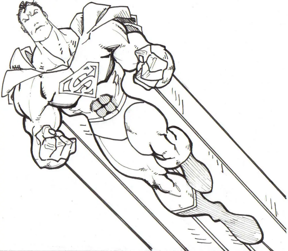 Tranh tô màu Superman giúp trẻ học cách tô màu hài hòa Tranh tô màu Superman giúp trẻ học cách tô màu hài hòa