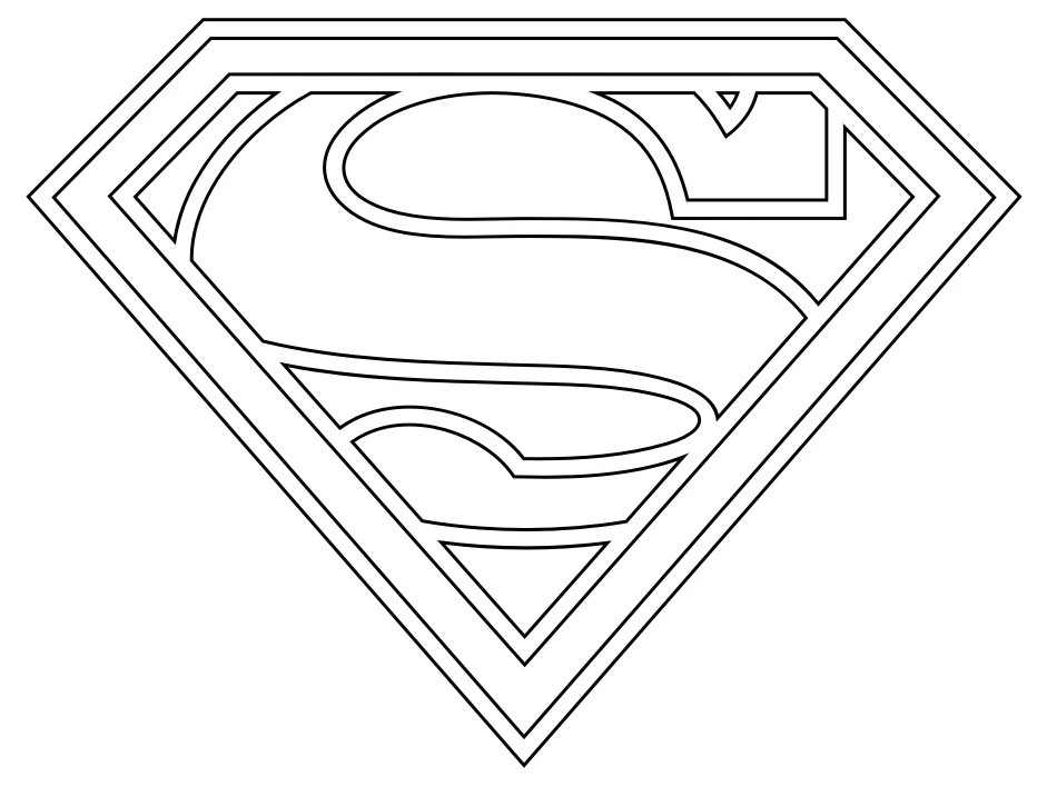 Tranh tô màu Superman đơn giản dễ hiểu cho trẻ Tranh tô màu Superman đơn giản dễ hiểu cho trẻ