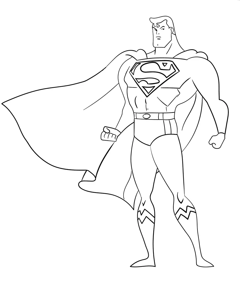 Tranh tô màu Superman hỗ trợ trẻ rèn luyện kỹ năng hội họa Tranh tô màu Superman hỗ trợ trẻ rèn luyện kỹ năng hội họa