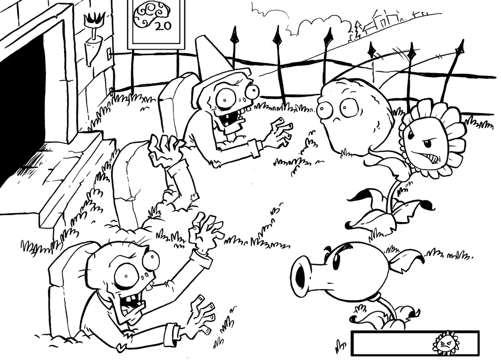 Tranh tô màu Zombie tạo hứng thú trong học tập Tranh tô màu Zombie tạo hứng thú trong học tập