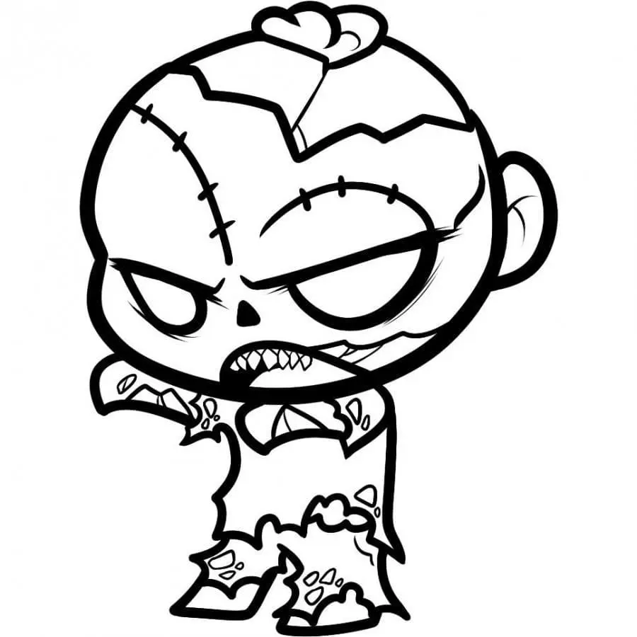 Tranh tô màu Zombie dành cho bé thích khám phá thế giới màu sắc Tranh tô màu Zombie dành cho bé thích khám phá thế giới màu sắc