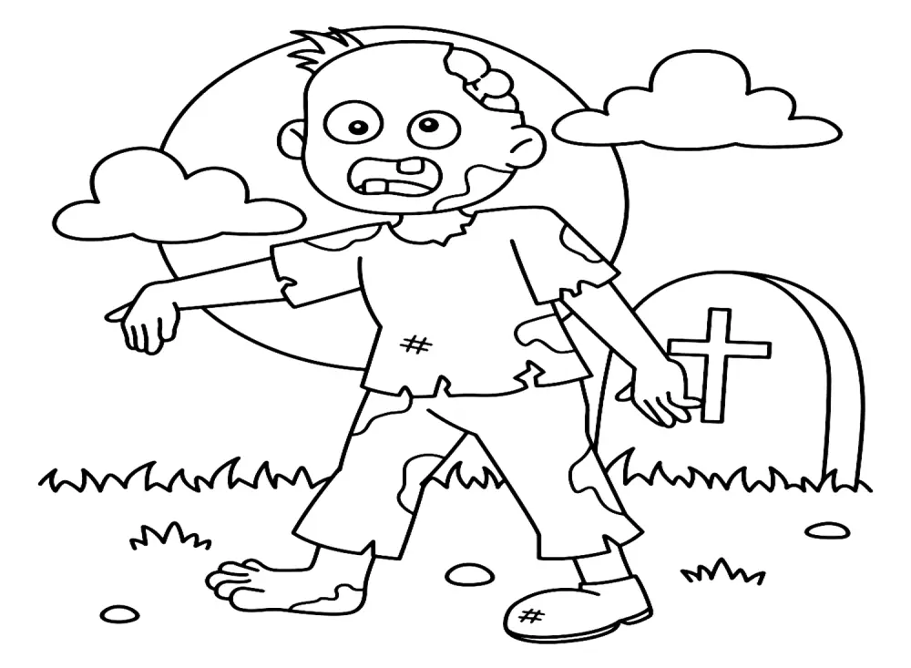 Tranh tô màu Zombie tăng khả năng tưởng tượng của trẻ Tranh tô màu Zombie tăng khả năng tưởng tượng của trẻ