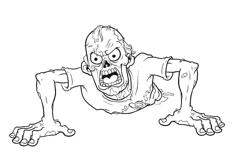 Tranh tô màu Zombie khuyến khích bé yêu thích hoạt động mỹ thuật Tranh tô màu Zombie khuyến khích bé yêu thích hoạt động mỹ thuật