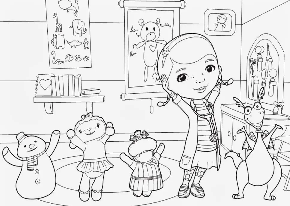 Tranh tô màu bác sĩ khuyến khích sự sáng tạo của trẻ