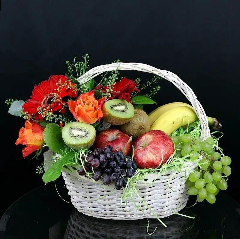 Giỏ hoa quả tặng sinh nhật đẹp, làm sáng bừng không gian Giỏ hoa quả tặng sinh nhật đẹp, làm sáng bừng không gian