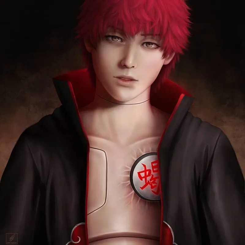 Xem ảnh Sasori Akatsuki với phong thái bí ẩn và lôi cuốn