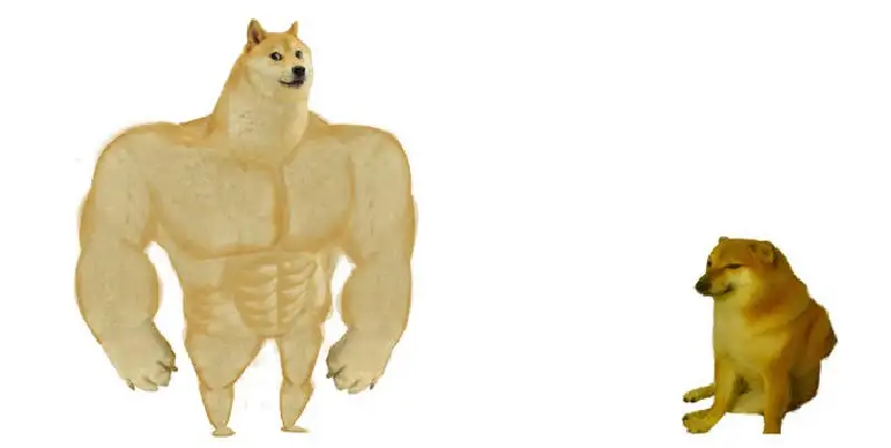 Doge meme biểu cảm vui vẻ