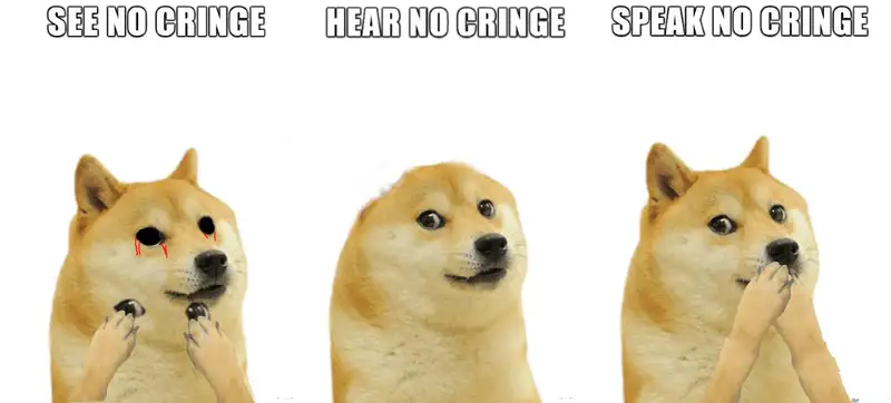 Doge meme khuôn mặt ngộ nghĩnh