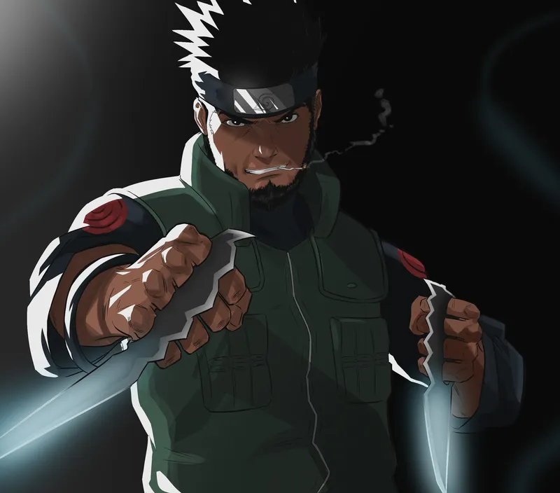 Asuma Sarutobi với hình ảnh mạnh mẽ đầy chất chiến binh