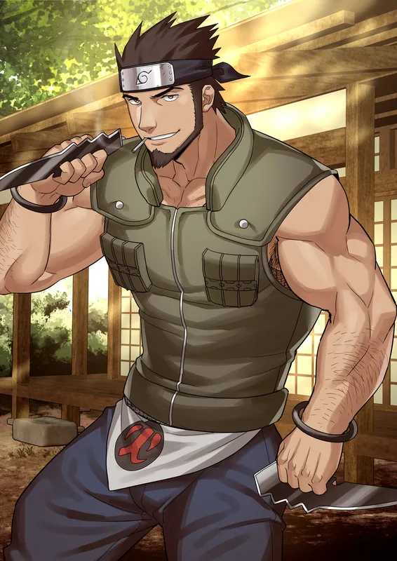 Ảnh Asuma Sarutobi với chi tiết ấn tượng và góc chụp tinh tế