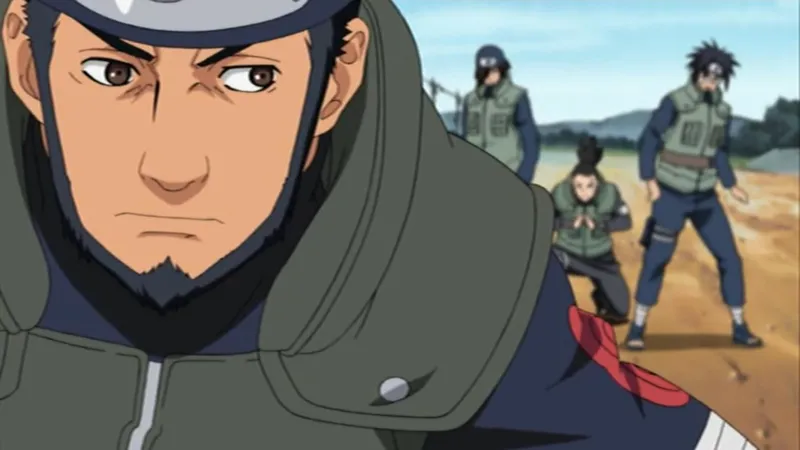 Hình ảnh Asuma Sarutobi với phong cách đậm chất ninja