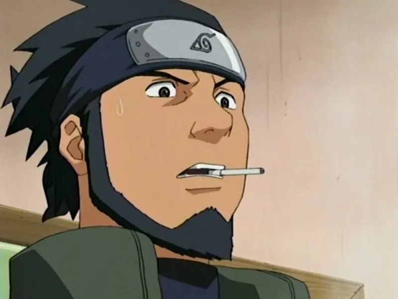 Ảnh Asuma Sarutobi thể hiện tinh thần quyết tâm cao độ