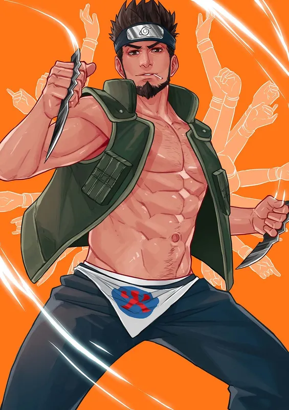 Hình ảnh Asuma Sarutobi đầy cảm xúc dành cho người hâm mộ