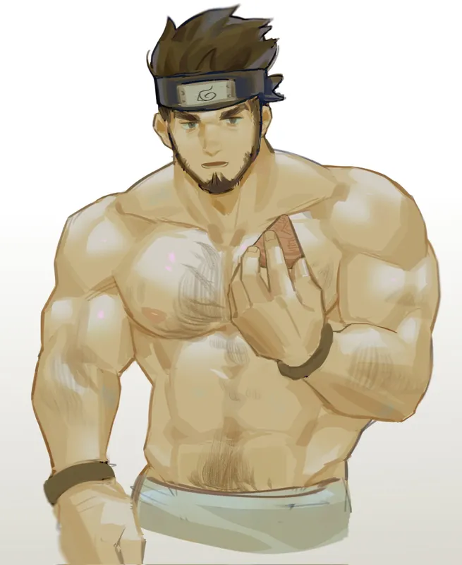 Ảnh Asuma Sarutobi mạnh mẽ trong mọi tư thế chiến đấu
