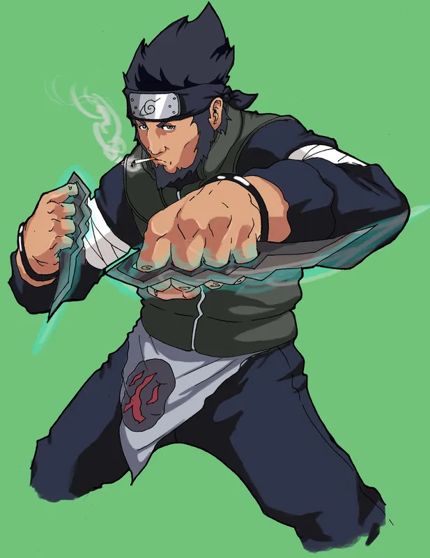 Hình ảnh Asuma Sarutobi đậm chất dũng sĩ Konoha