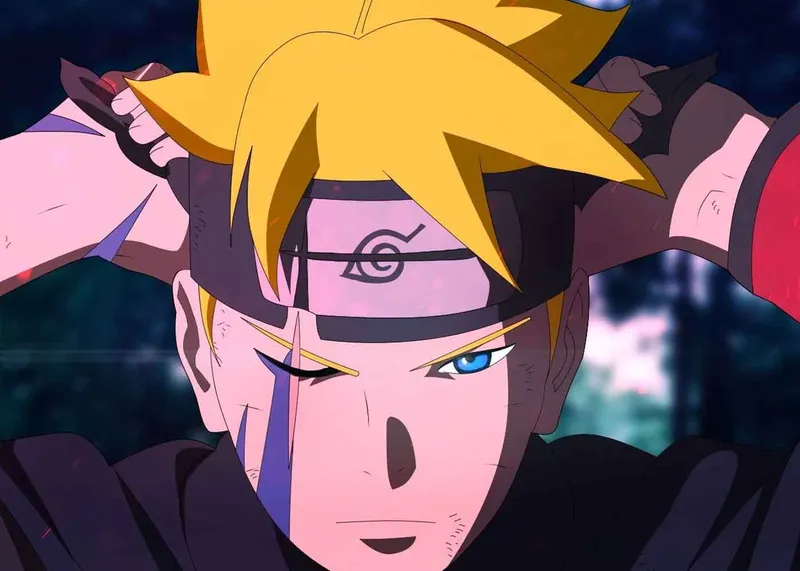 Hình ảnh Boruto Uzumaki và những biểu tượng kỹ năng của cậu bé