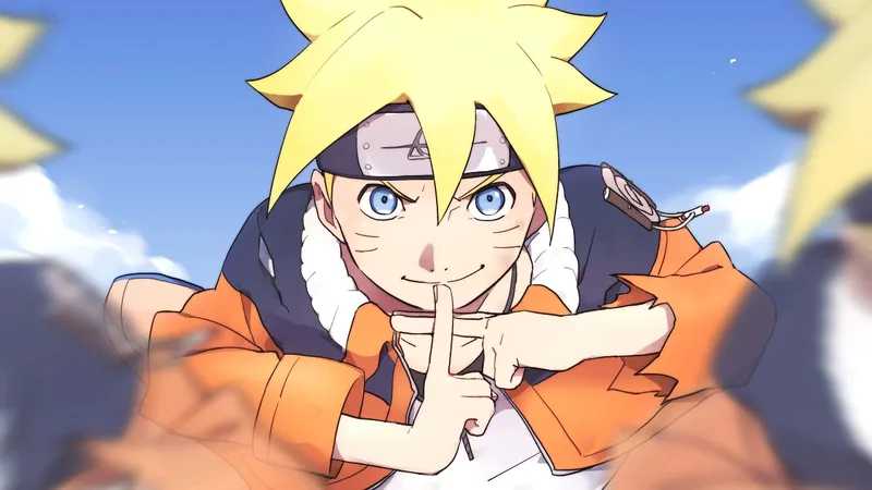 Hình ảnh Boruto Uzumaki và những người bạn trong cuộc phiêu lưu
