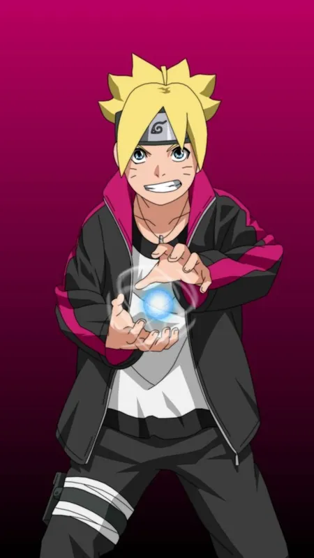 Ảnh Boruto Uzumaki có thể thấy tinh thần chiến đấu bền bỉ