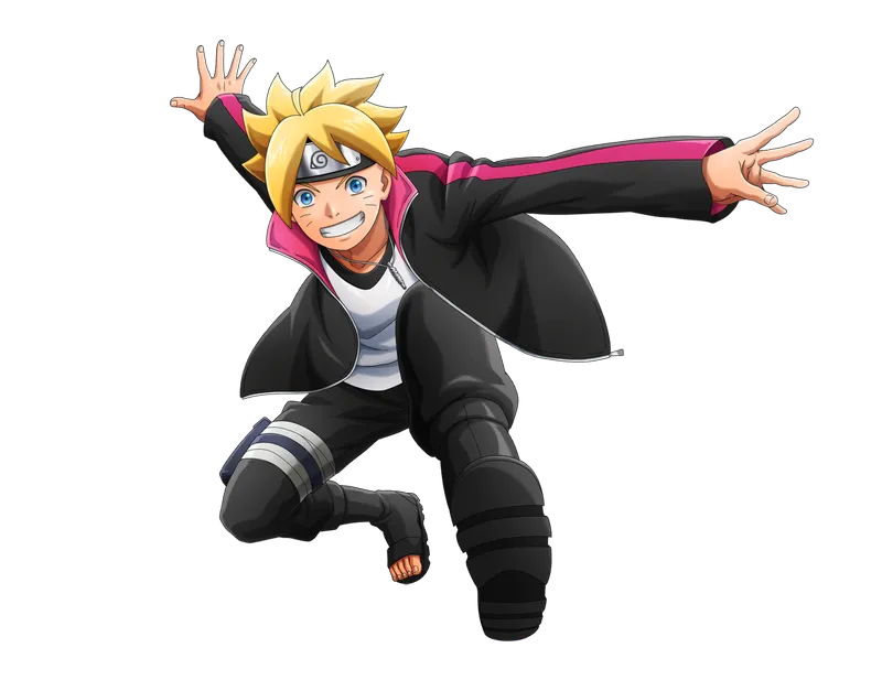 Hình ảnh Boruto Uzumaki với các pha hành động cao cấp