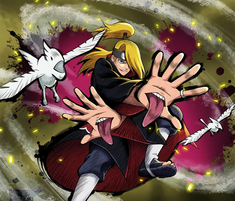 Nghệ thuật chiến đấu của Deidara được thể hiện sống động