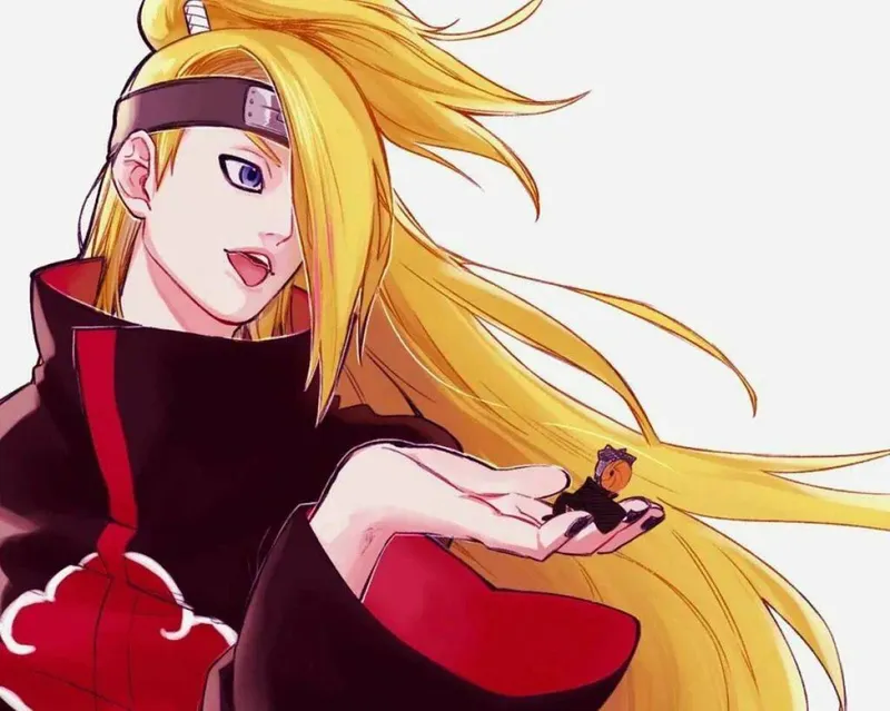 Chi tiết trang phục và biểu cảm đặc sắc của Deidara